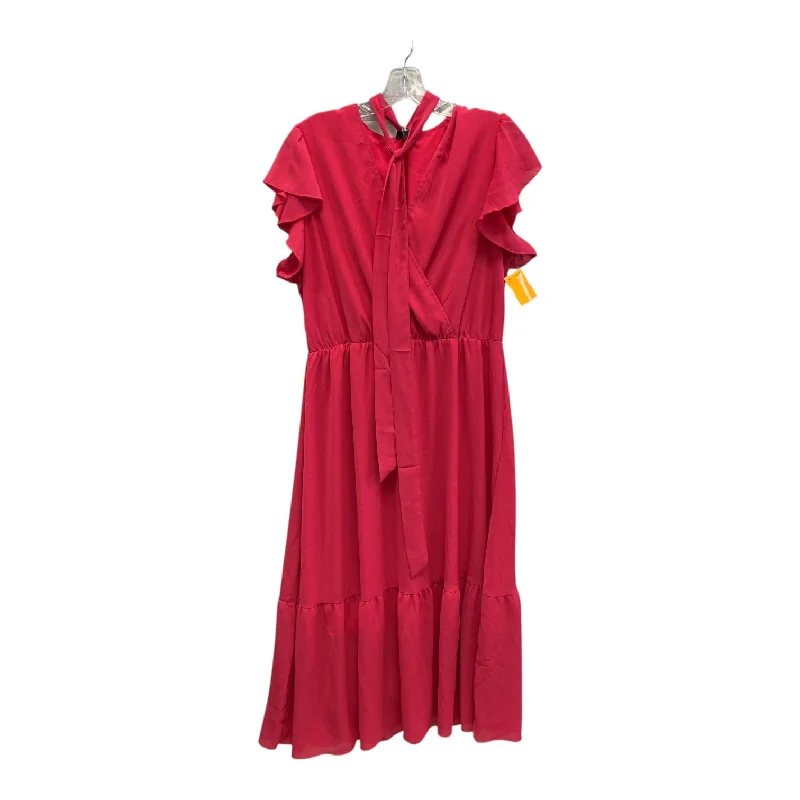 Discount Deals Dress Casual Maxi By Pink fashion In Pink, Size:L