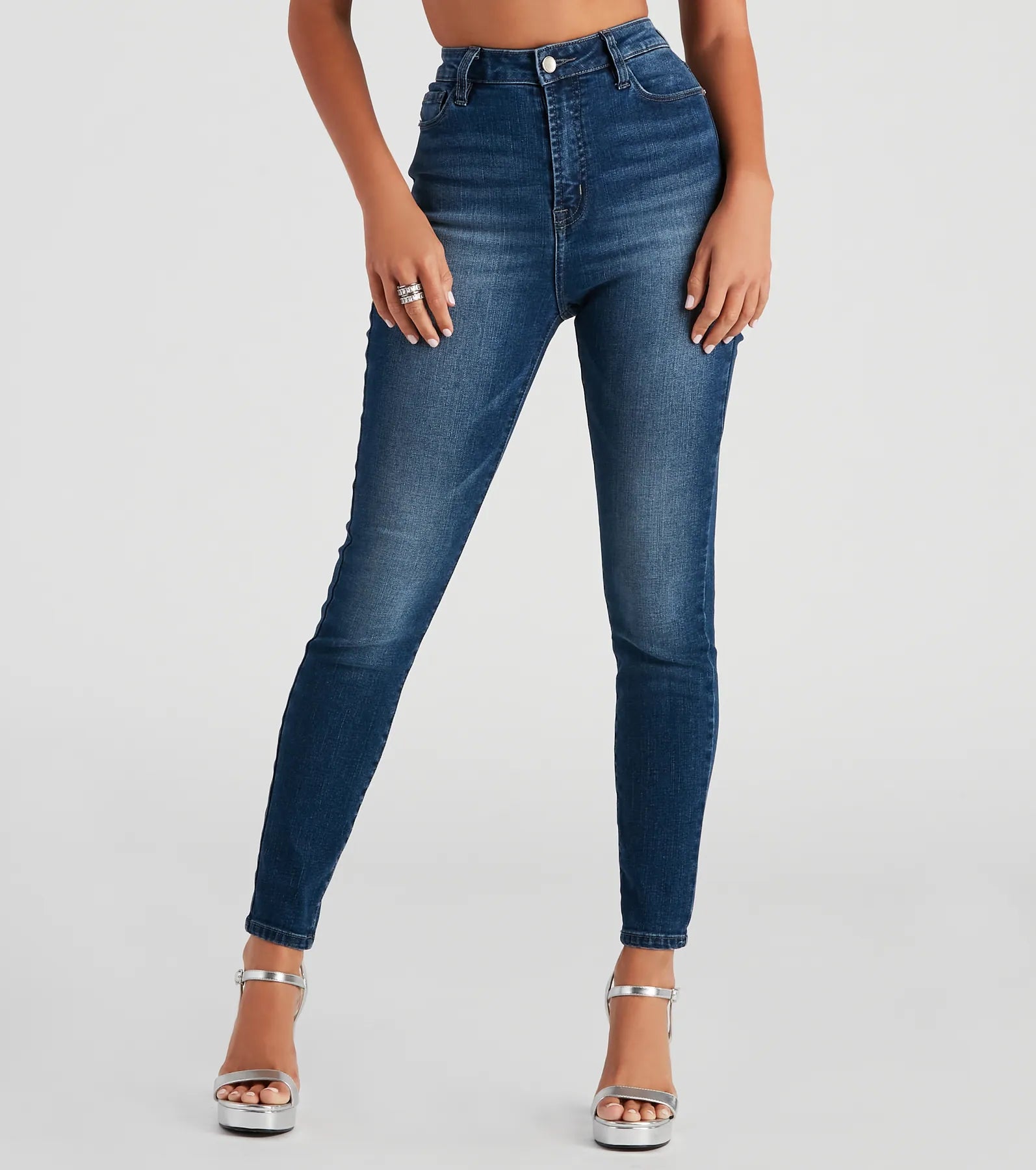 Seasonal Clearance Harper Mid-Rise Skinny Jeans By Windsor Denim