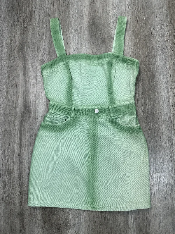 YEAR-End Sale Dress Casual Short By Le Lis In Green Denim, Size: S
