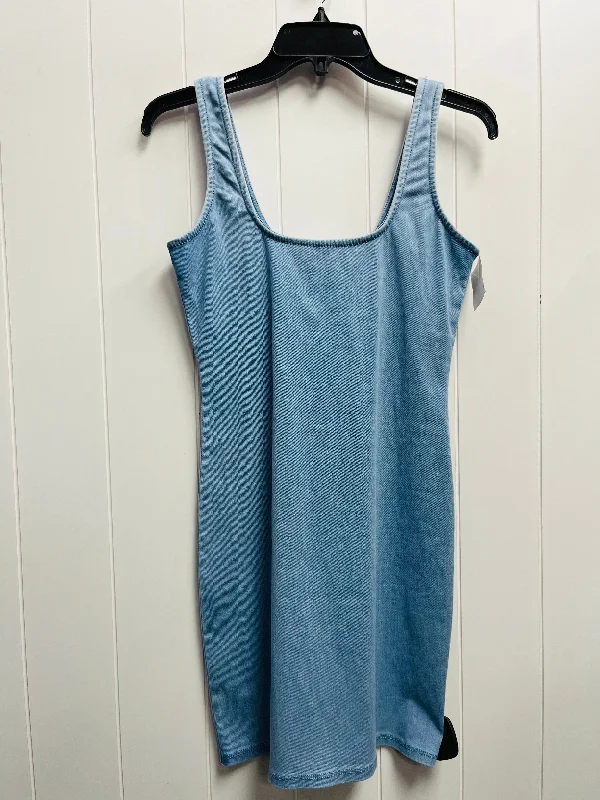 Price Slash Dress Casual Short By Good American In Blue Denim, Size: 2