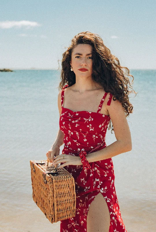 Crazy Deals Lorraine Dress - Red Floral