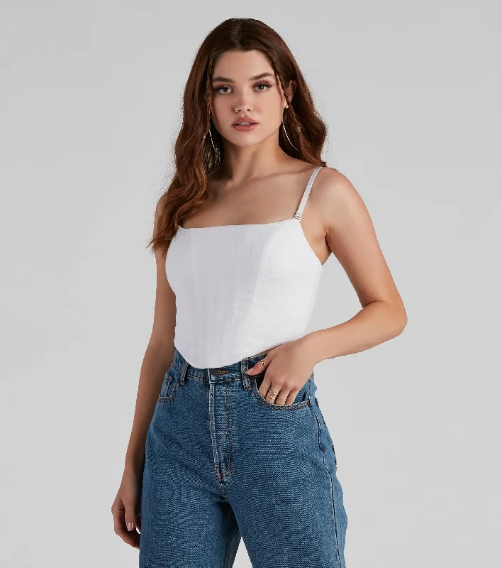 Price Fest Sittin' Pretty Linen Bustier