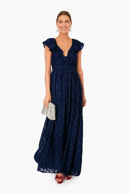 Epic Deals Navy Leonie Gown