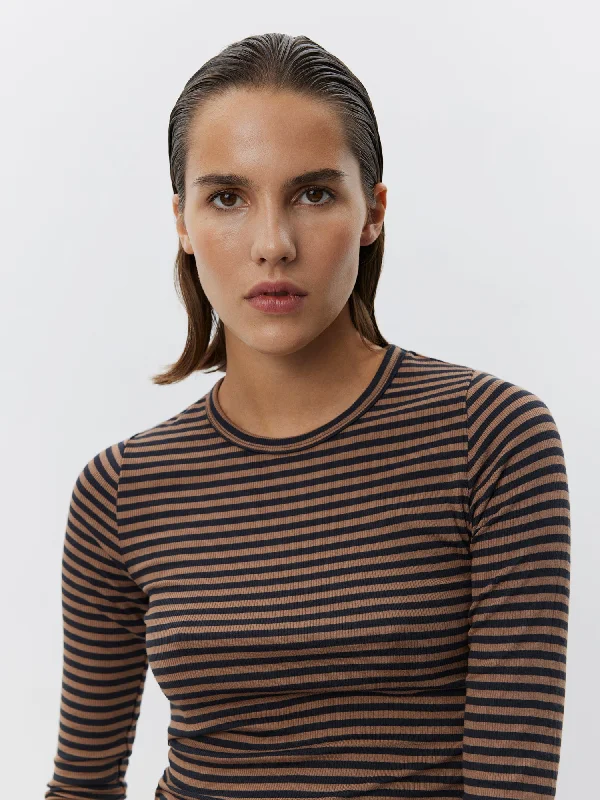 Bargain Blast Long Sleeve Stripped T Shirt