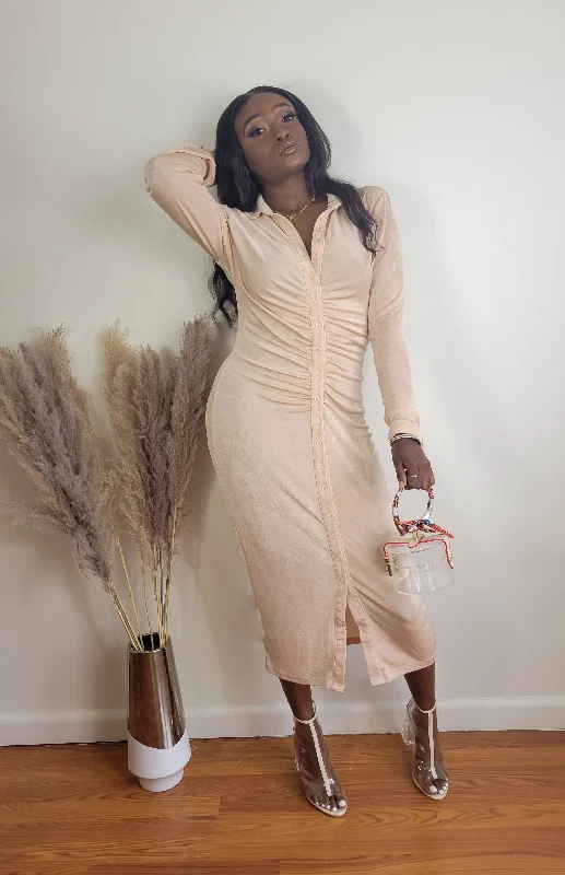 Mega Deal "Aladdin Nude" Maxi Dress
