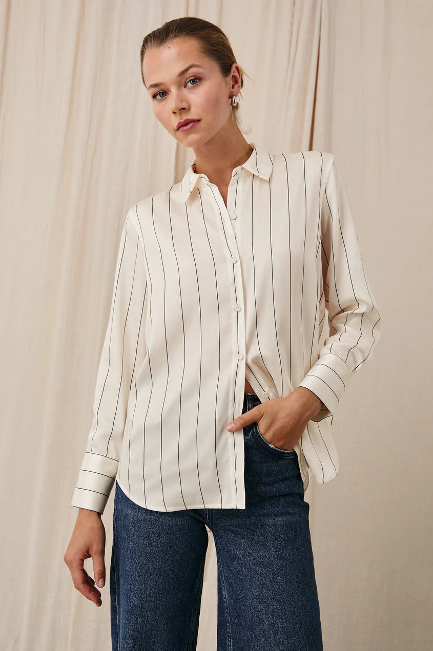 Deal Explosion Sage Blouse I Brixton Stripe