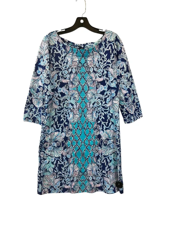 Price Fest Dress Casual Midi By Lilly Pulitzer In Blue & Pink, Size: L