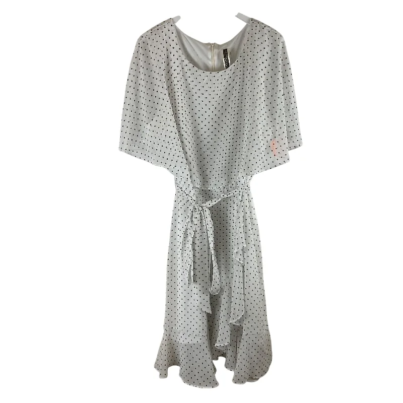 Special Discount Dress Casual Midi By Julian Taylor In Polkadot Pattern, Size: 1x