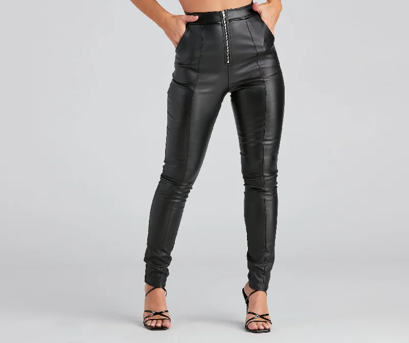 Deal of the Day Unstoppable Zip Front Leggings
