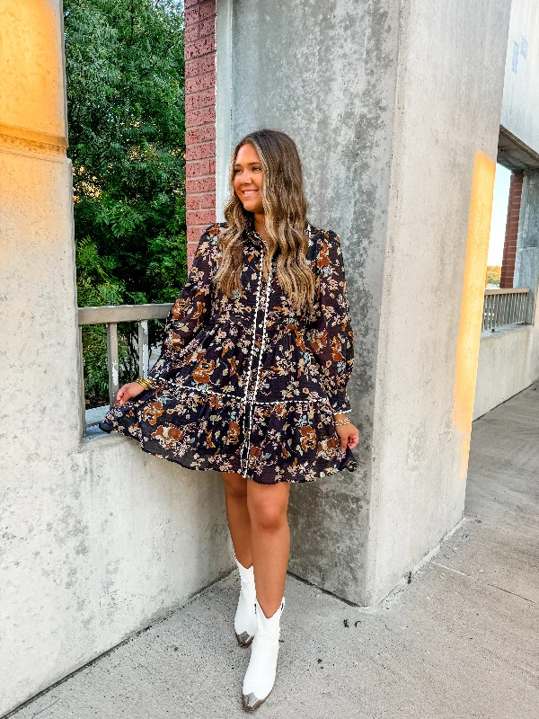 Year-End Sale Floral Lane Mini Dress