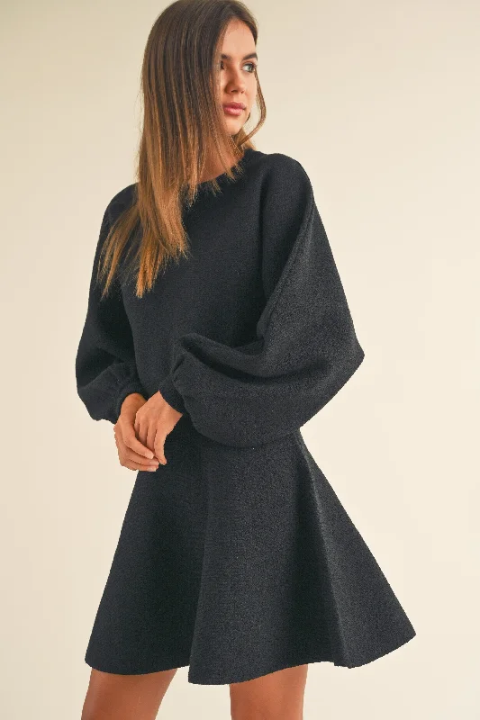 Special Savings Carmen Knit Dress I Black