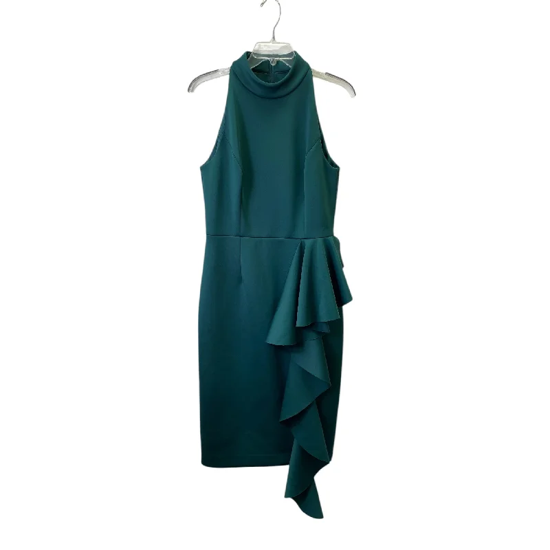 Hurry In Dress Party Midi By Eliza J In Green, Size:M