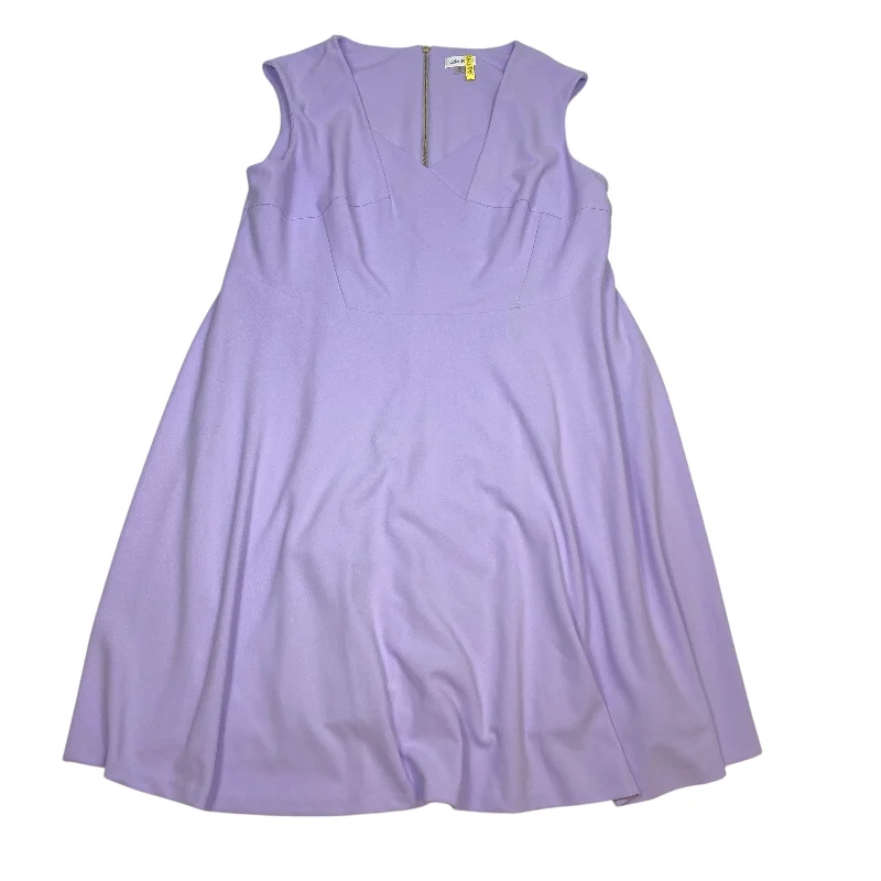Quick Sale Dress Work By Calvin Klein In Purple, Size: 22