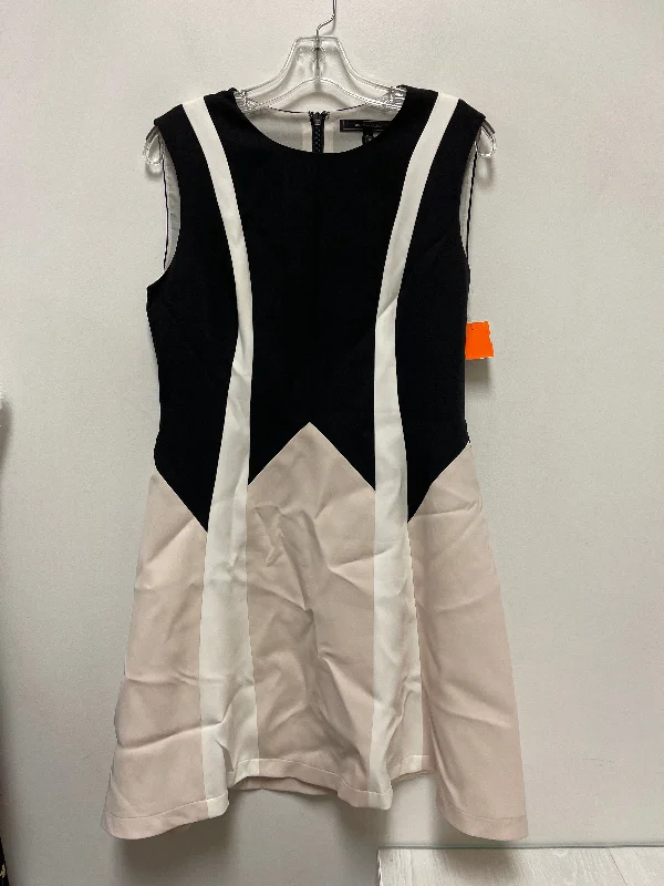 Steals and Deals Dress Work By Bcbgmaxazria In Black & Cream, Size: M
