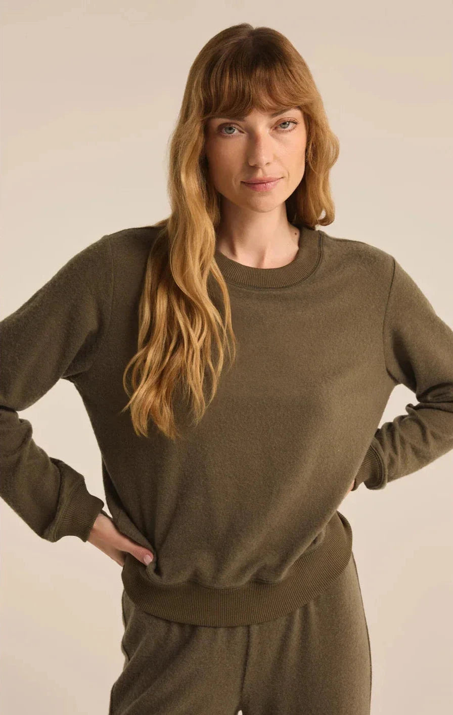 Super Sale Russel Cozy Pullover I Grape Leaf