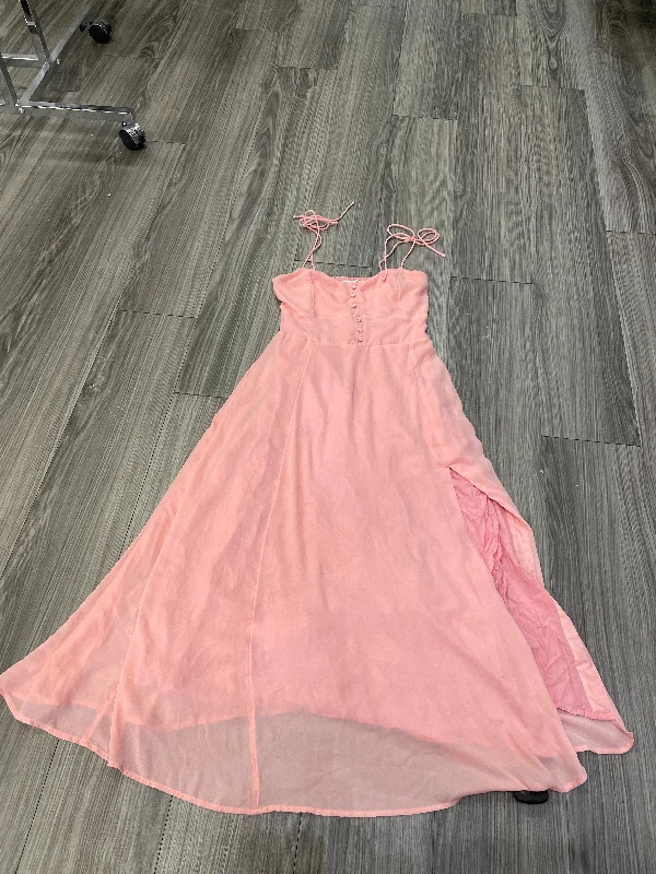 Discount Deals Dress Casual Midi By Abercrombie And Fitch In Pink, Size: S