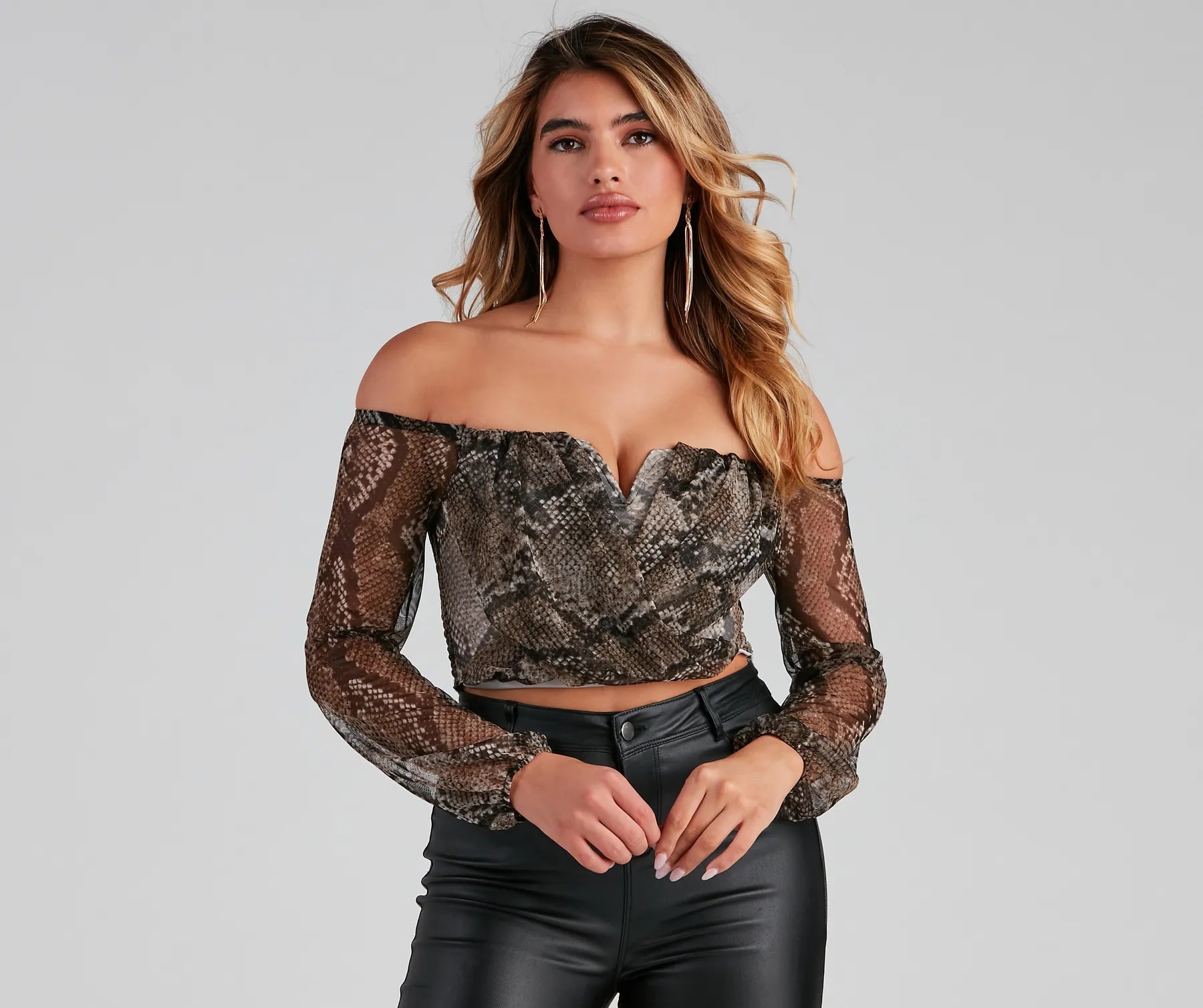Early Access Bring The Sass Cropped Blouse