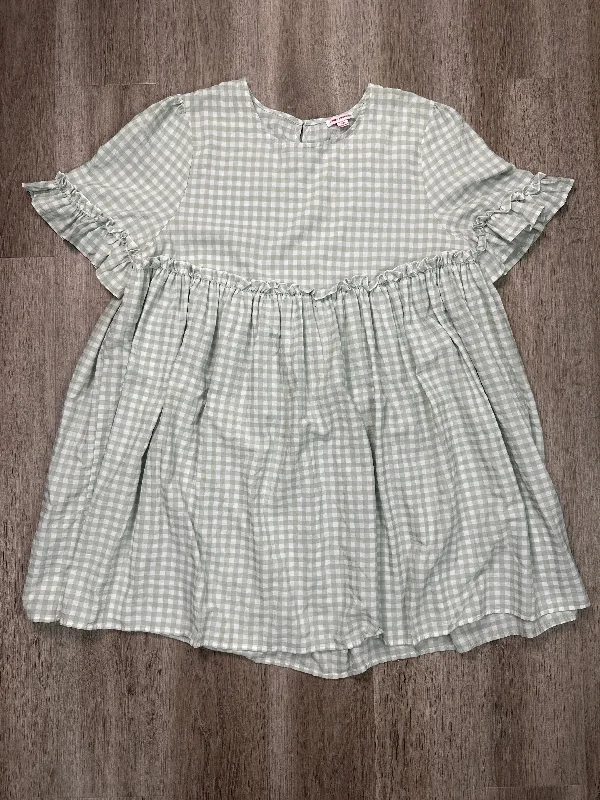 Now or Never Dress Casual Short By Urban Threads In Green, Size: Xxl