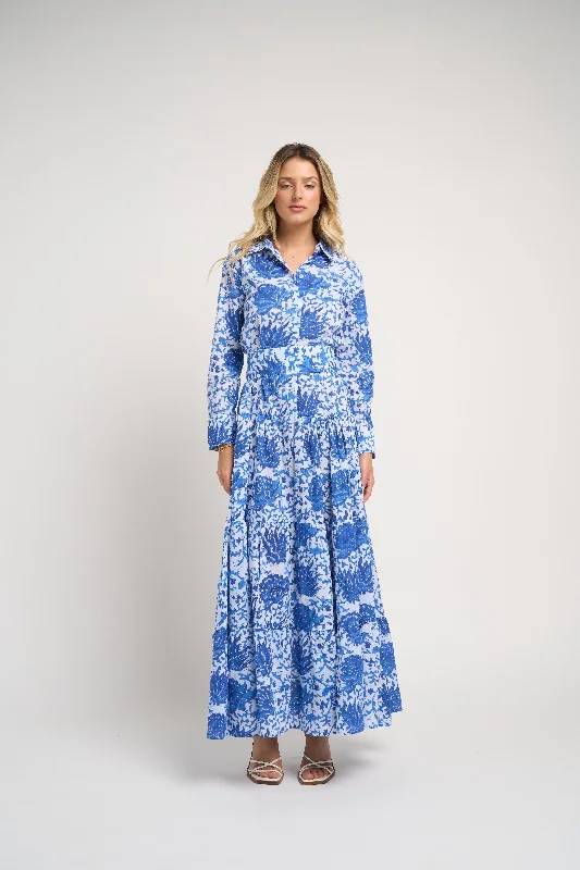 Customer Appreciation Sale Meredith Floral Dress Blue