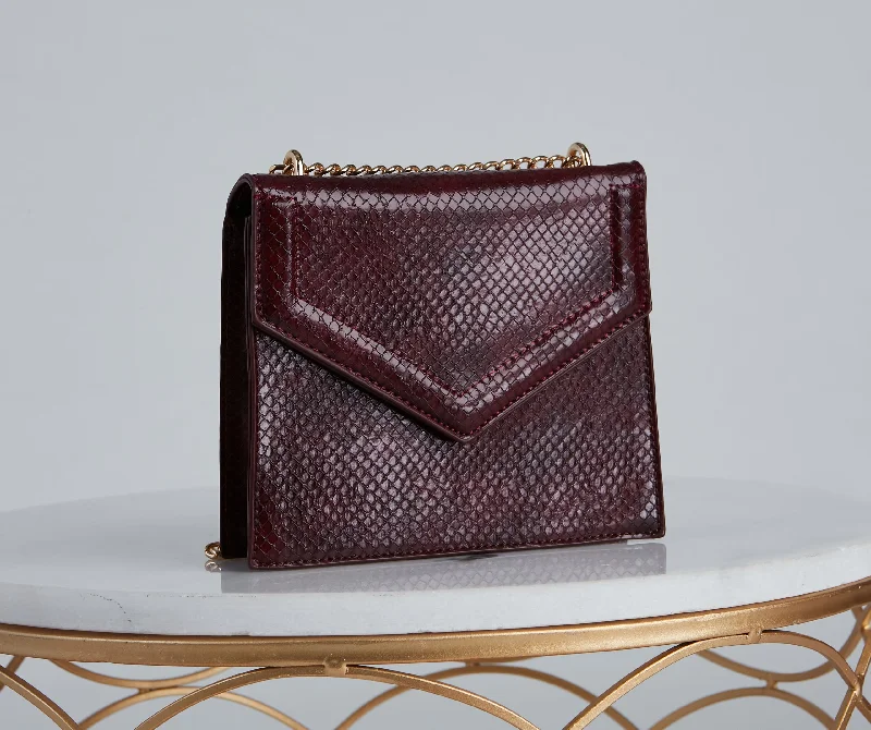 Special Offer Good Instinct Snake Envelope Crossbody