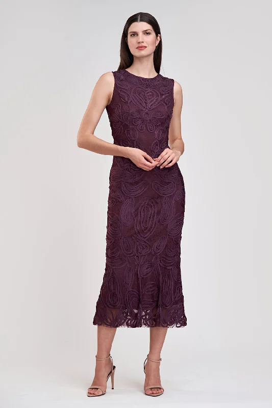 Grand Opening Sale Meli Soutache Dress I Plum