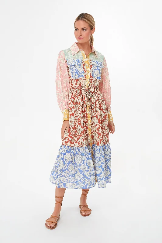 Can't Miss Folk Spliced Capri Maxi Dress