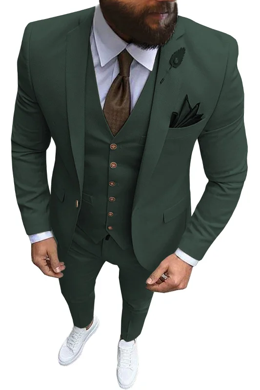 Inventory Reduction Men's 3 Pieces Formal Business Casual Suits