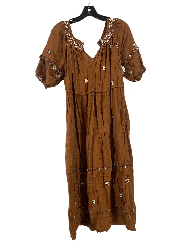 Daily Specials Dress Casual Maxi By Old Navy In Brown, Size: M