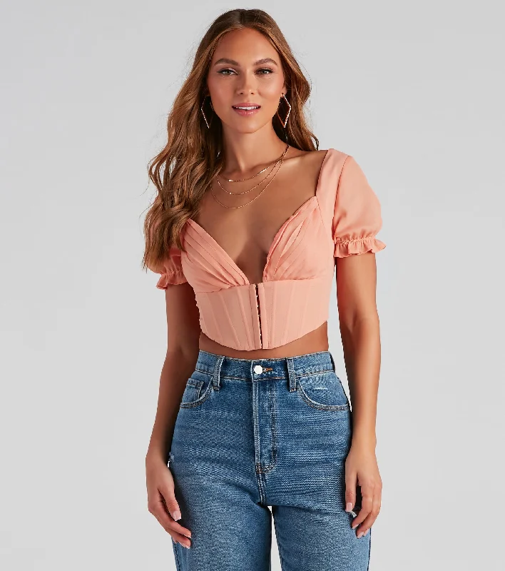 Friends and Family Sale If You Pleats Crepe Bustier