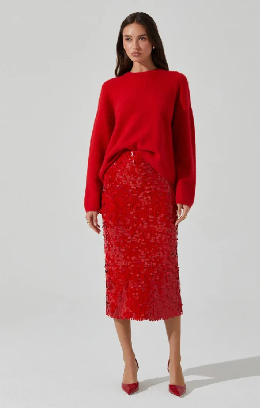Act Now Amos Skirt I Red