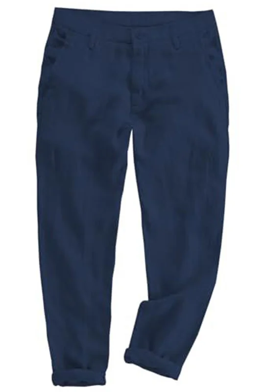 Deep Discounts Elastic Waist Loose Casual Simple Men's Lightweight Pants