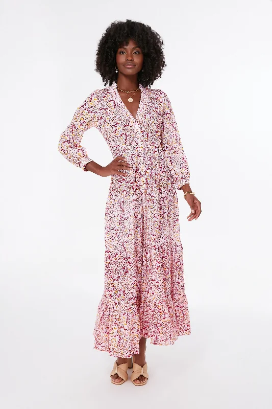 Time-Limited Offer Purple Jonquille Rita Long Dress