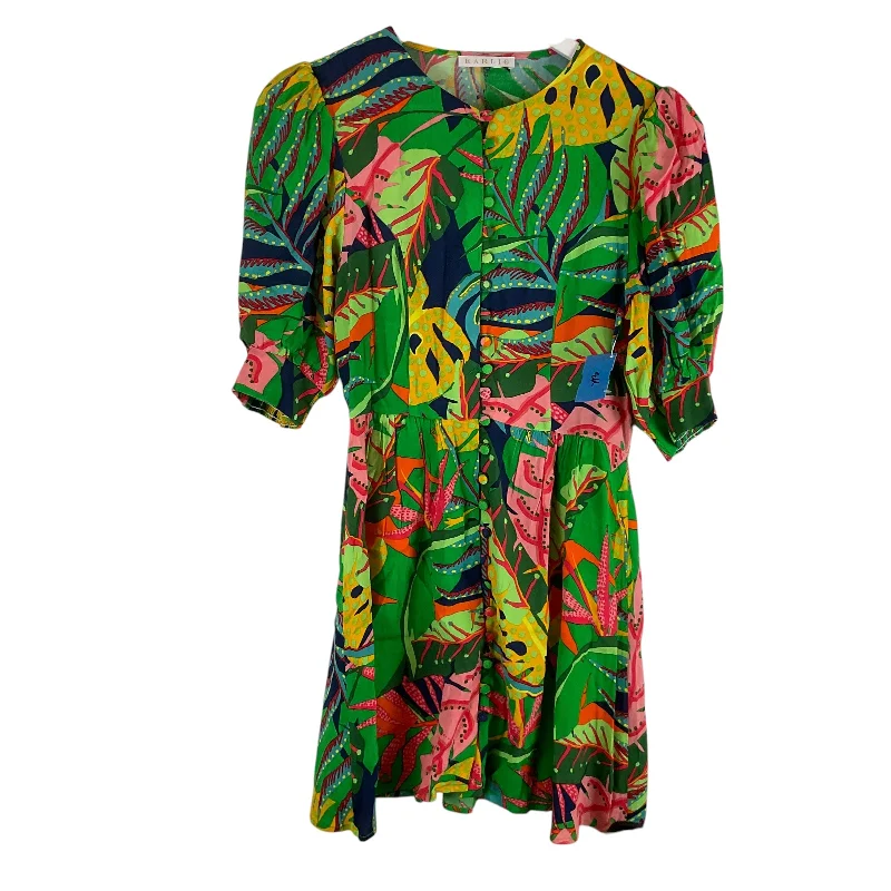 Savings Galore Dress Casual Short By Karlie In Green, Size: S