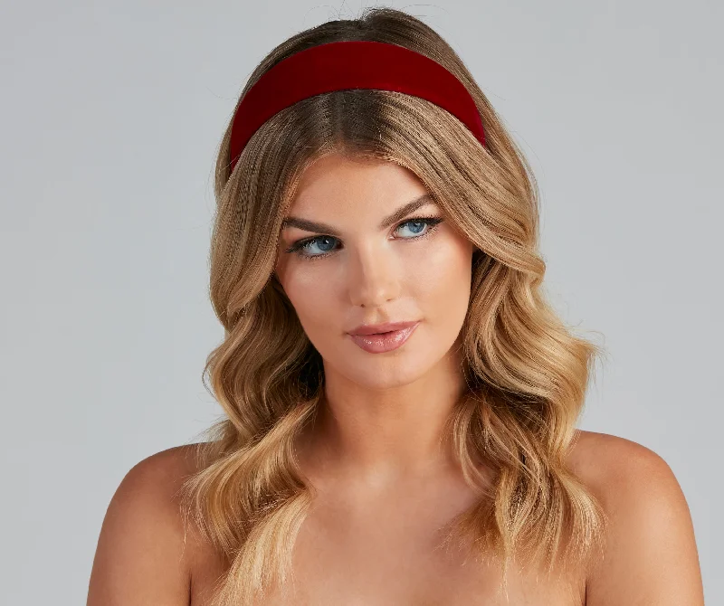 Steals and Deals Classic Luxe Velvet Headband