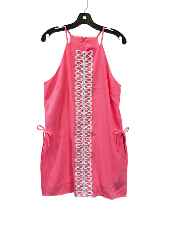 Lowest Price Dress Casual Midi By Lilly Pulitzer In Pink & White, Size: 10