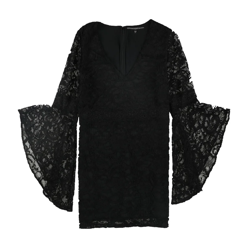 Epic Deals GUESS Womens Belle Lace Cocktail Dress, Black, X-Large