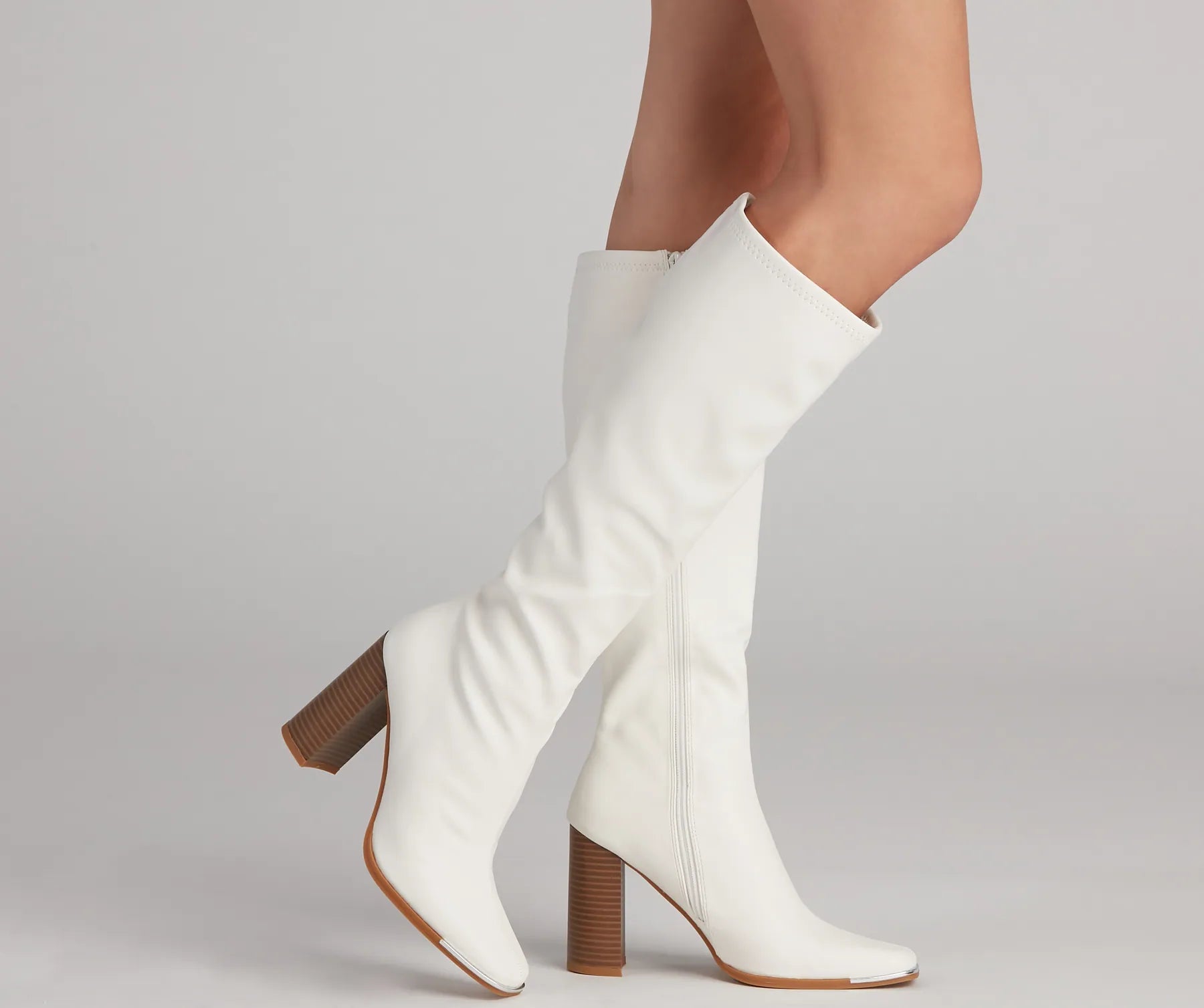 Can't Miss Level Up Faux Leather Under The Knee Boots