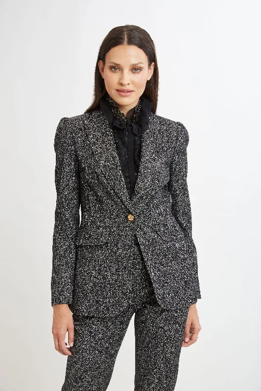 Exclusive Offers Metallic Tweed Blazer