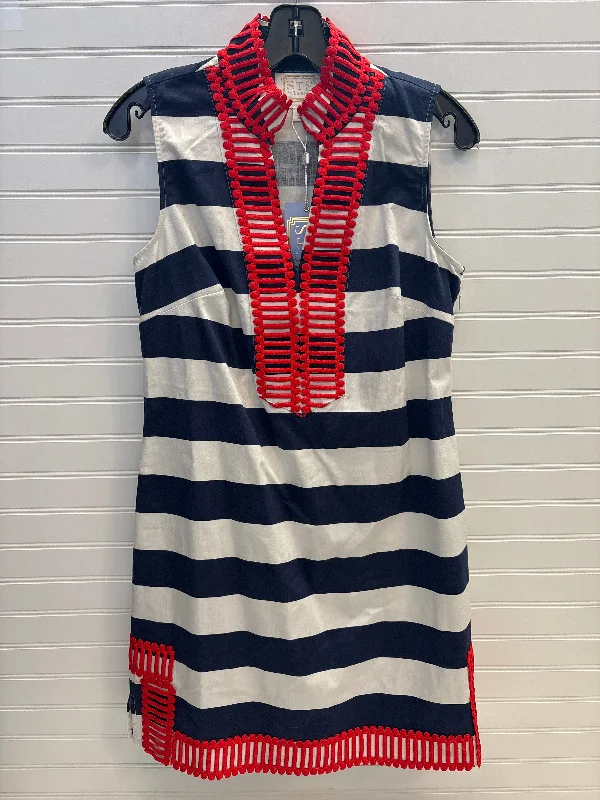 Bargain Prices Dress Casual Short By Sail To Sable In Blue Red & White, Size: M