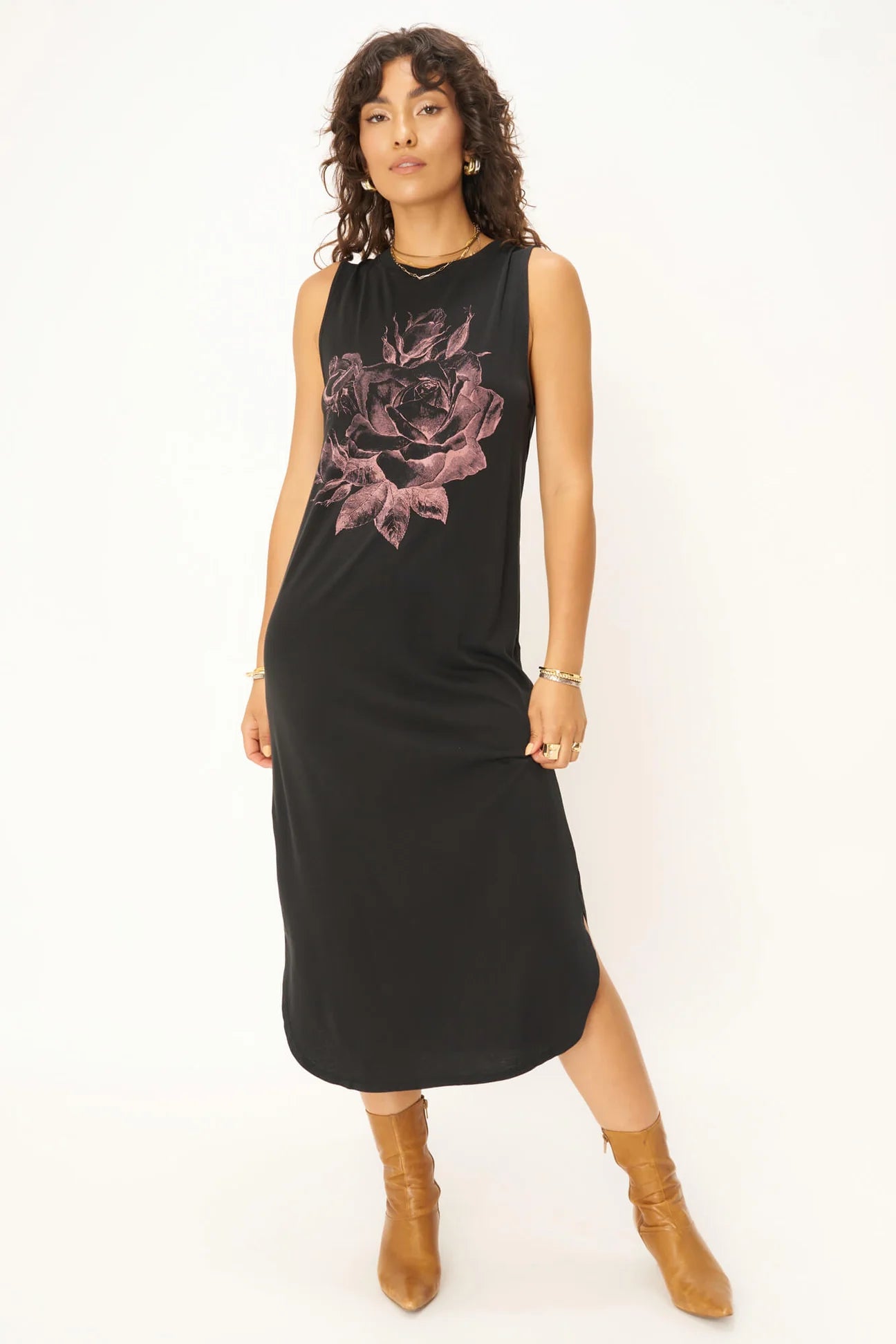 Deep Discounts Roses Tank Dress