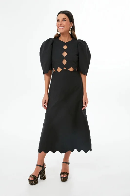 Low Prices Black Leona Short Sleeve Dress