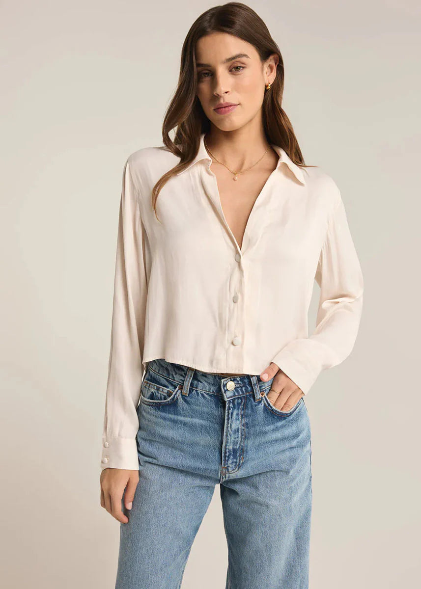 Inventory Reduction Sante Blouse I Sea Salt