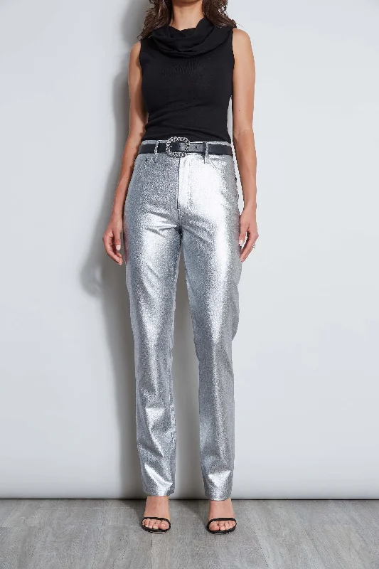 Massive Deals Metallic Stretch Twill Jeans