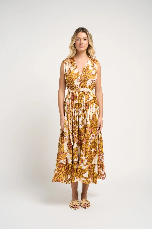 Sale Event Emilia Dress Off Mustard