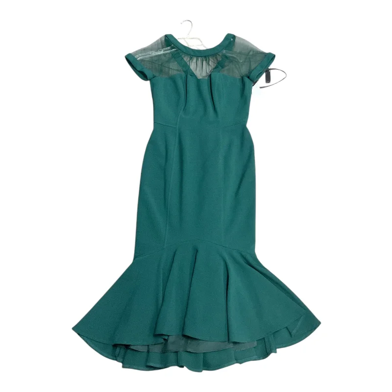 Lowest Price Dress Party Midi By Maggy London In Green, Size: 8