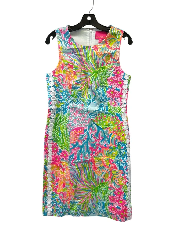 Exclusive Savings Dress Casual Midi By Lilly Pulitzer In Blue & Green, Size: M