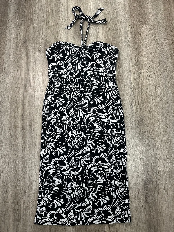 Discount Deals Dress Casual Midi By Nine West Apparel In Black & White, Size: Xl