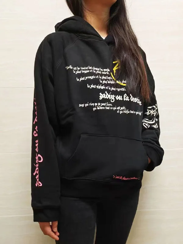Early Bird Discount Joskka Letter Graphic Sweatshirts Women Autumn Winter Clothing  Cotton Casual Loose Hooded Sweatshirt Tops Female Fashion Hoodies