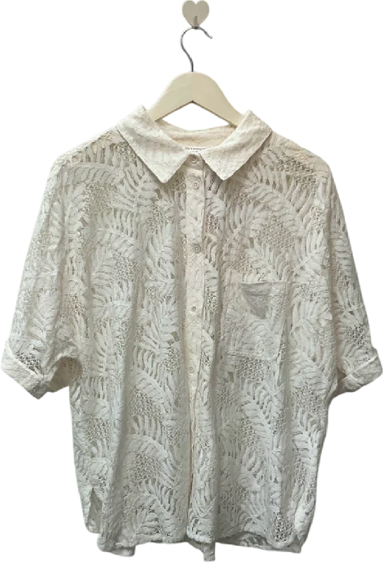 Flash Sale Accessorize White Lace Shirt UK L