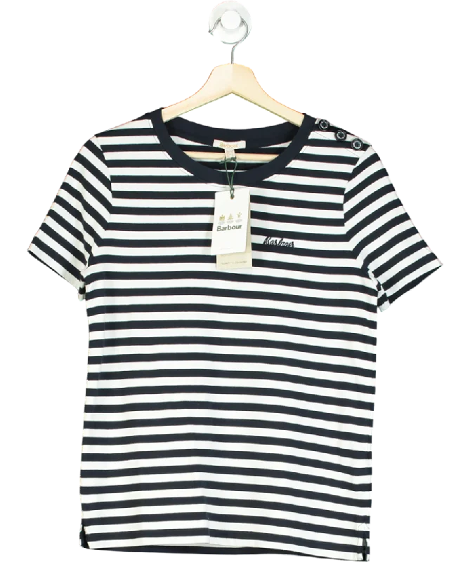 While Supplies Last Barbour Blue Classic Breton stripe Ferryside T-shirt UK 8